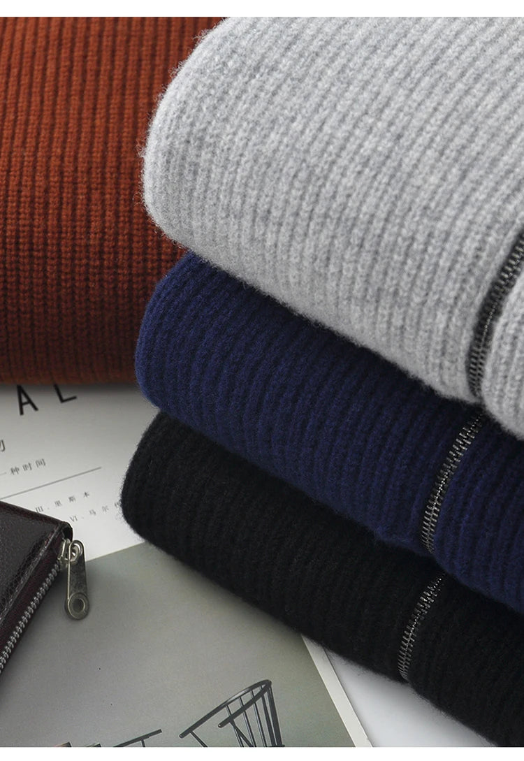 Cárdigan de Pura Lana con Cremallera