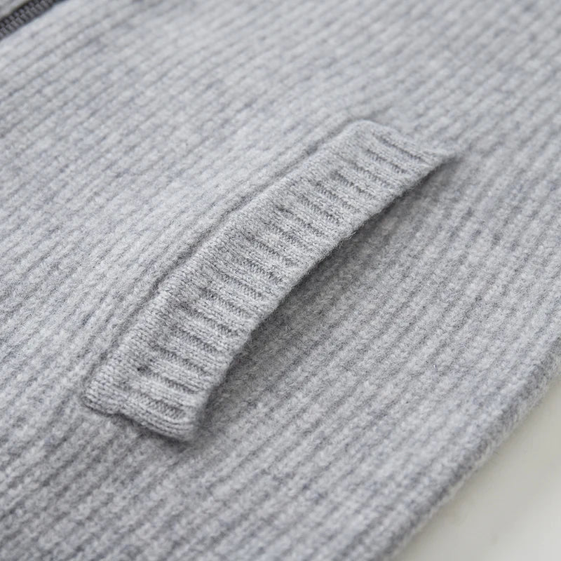 Cárdigan de Pura Lana con Cremallera