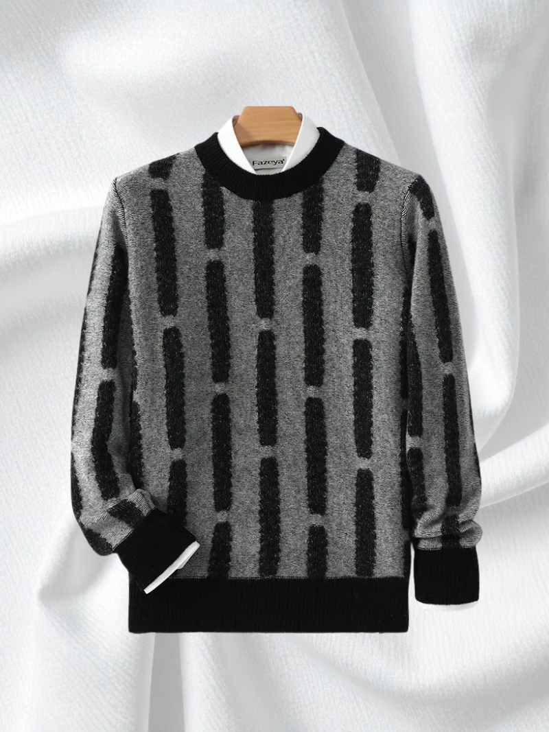 Jersey de Lana Merina con Rayas