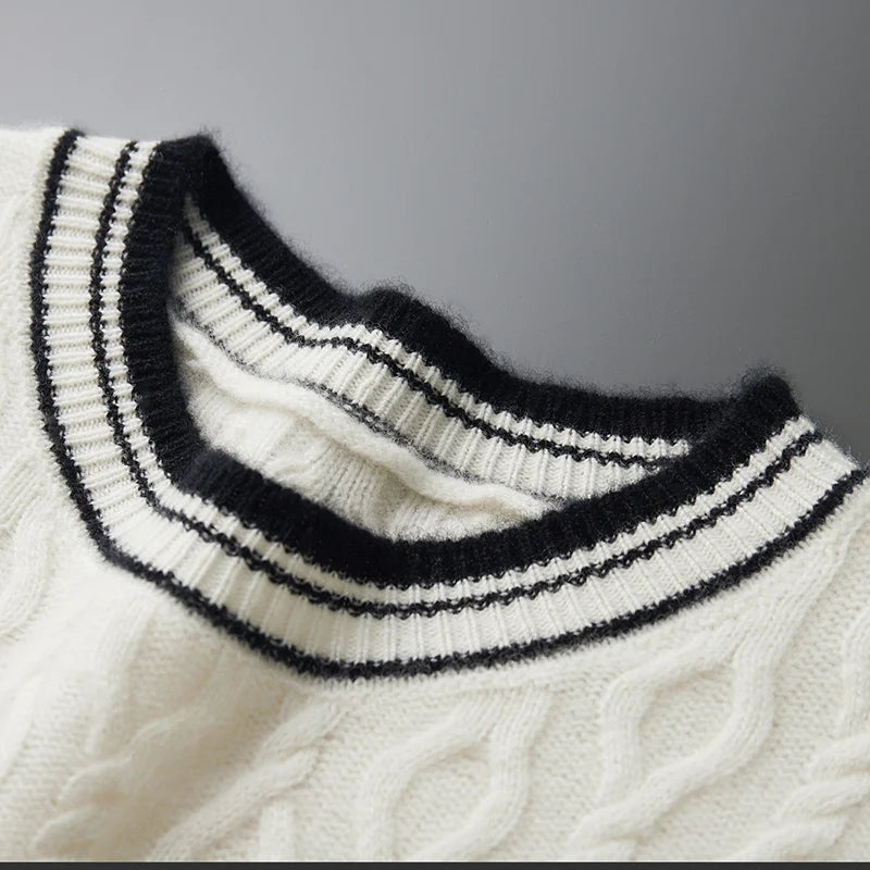 Suéter cuello redondo 100% lana