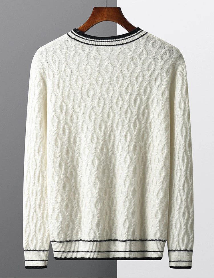 Suéter cuello redondo 100% lana