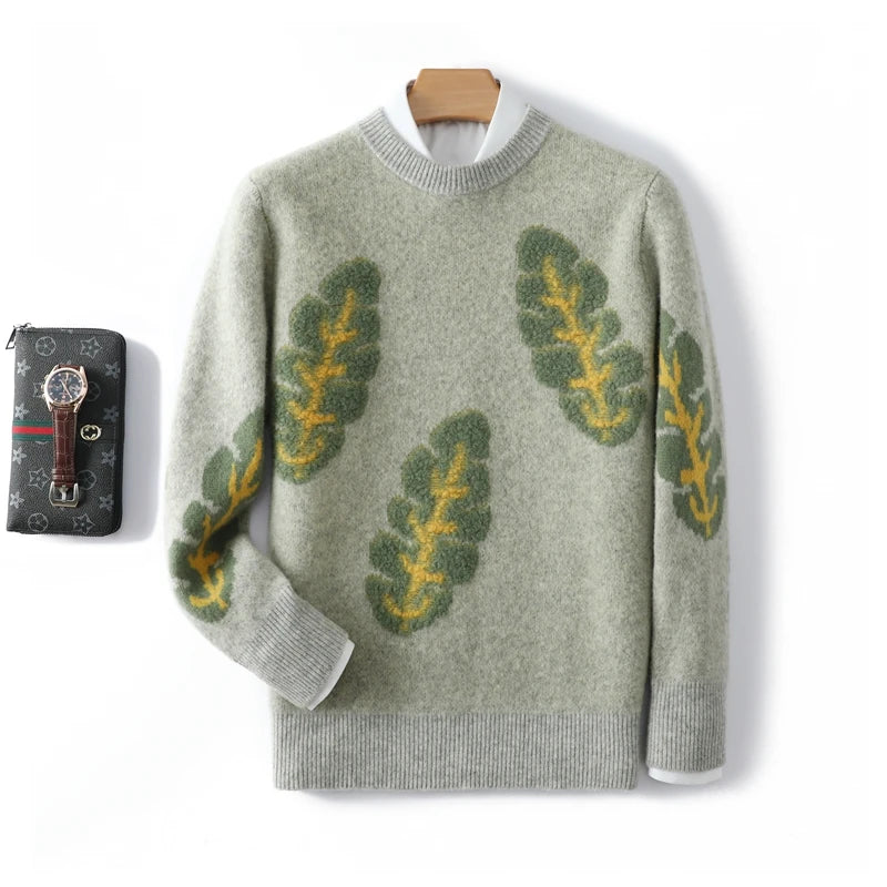 Suéter de lana hoja Nórdica