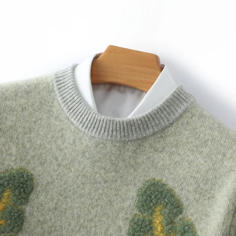 Suéter de lana hoja Nórdica