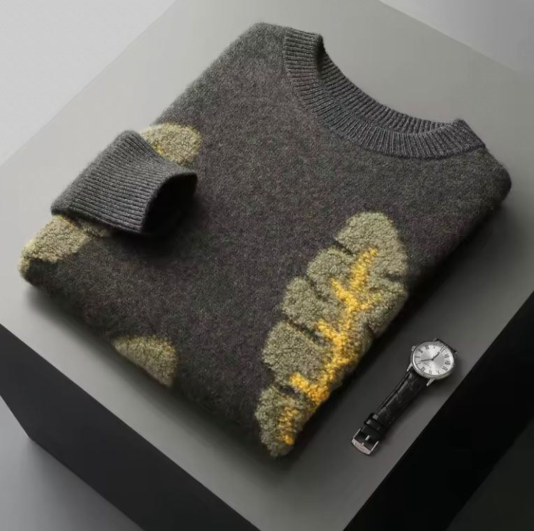 Suéter de lana hoja Nórdica