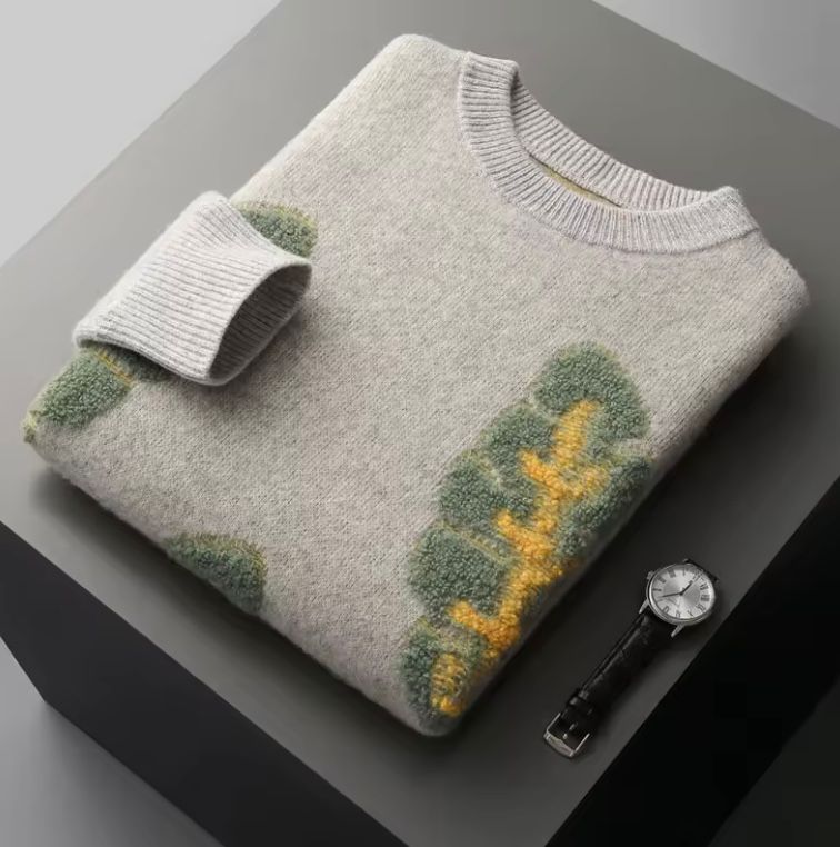 Suéter de lana hoja Nórdica