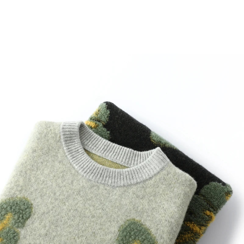 Suéter de lana hoja Nórdica